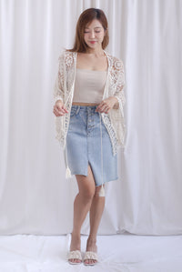 Joice Bell Sleeve Crochet Outerwear