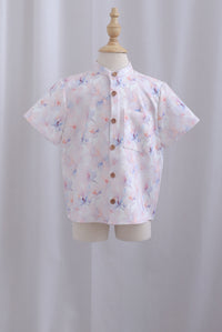 *Kids* TDC Aden Boy Shirt In Misty Rose