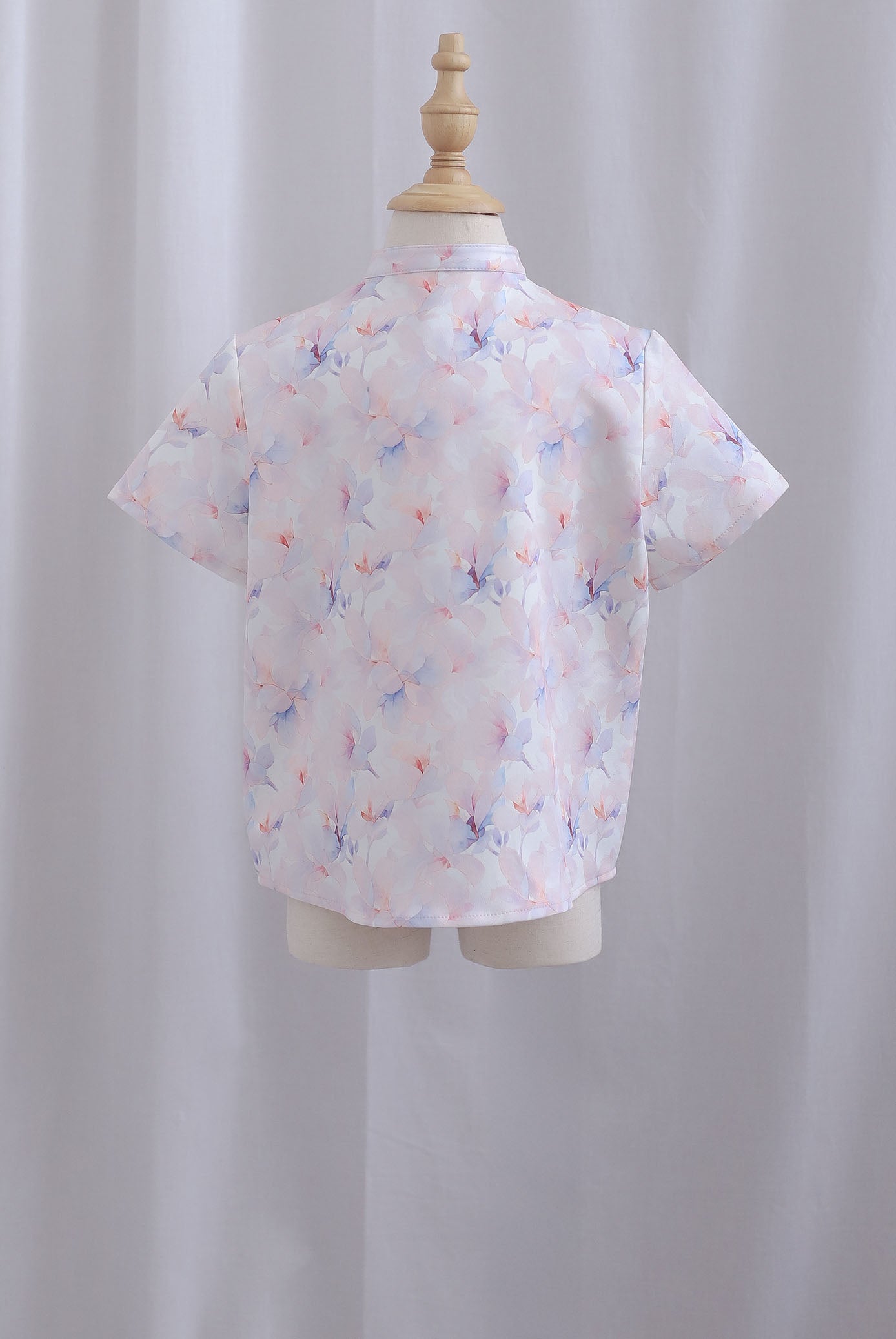 *Kids* TDC Aden Boy Shirt In Misty Rose