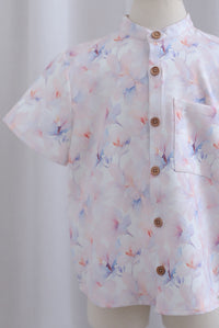 *Kids* TDC Aden Boy Shirt In Misty Rose