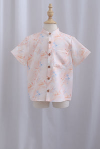 *Kids* TDC Aden Boy Shirt In Orange Pale