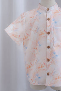 *Kids* TDC Aden Boy Shirt In Orange Pale