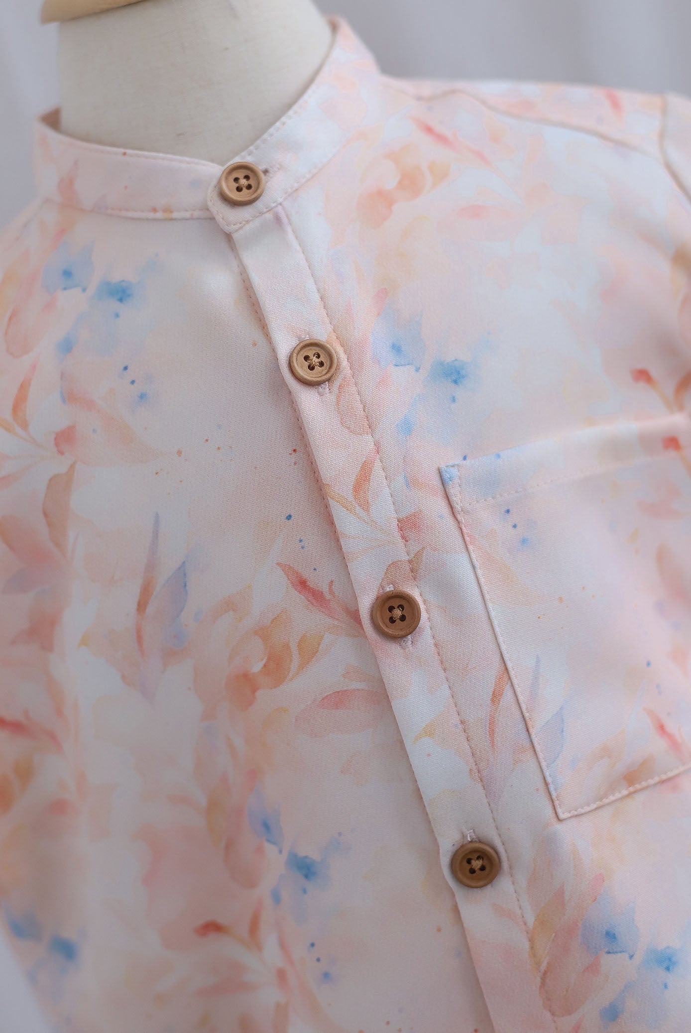 *Kids* TDC Aden Boy Shirt In Orange Pale