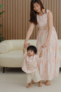 *Kids* TDC Aden Boy Shirt In Orange Pale