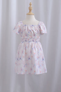*Kids* TDC Esme Sleeved Girl Dress In Misty Rose