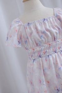 *Kids* TDC Esme Sleeved Girl Dress In Misty Rose