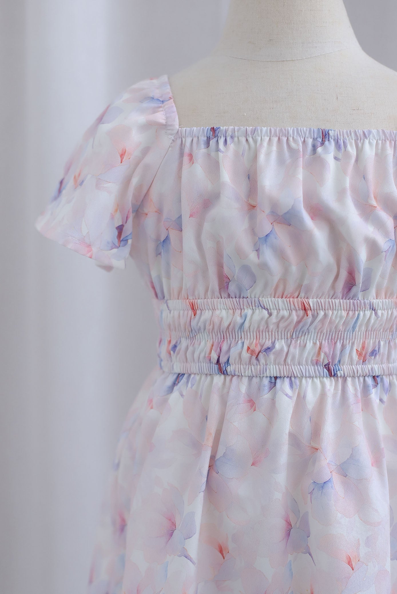 *Kids* TDC Esme Sleeved Girl Dress In Misty Rose