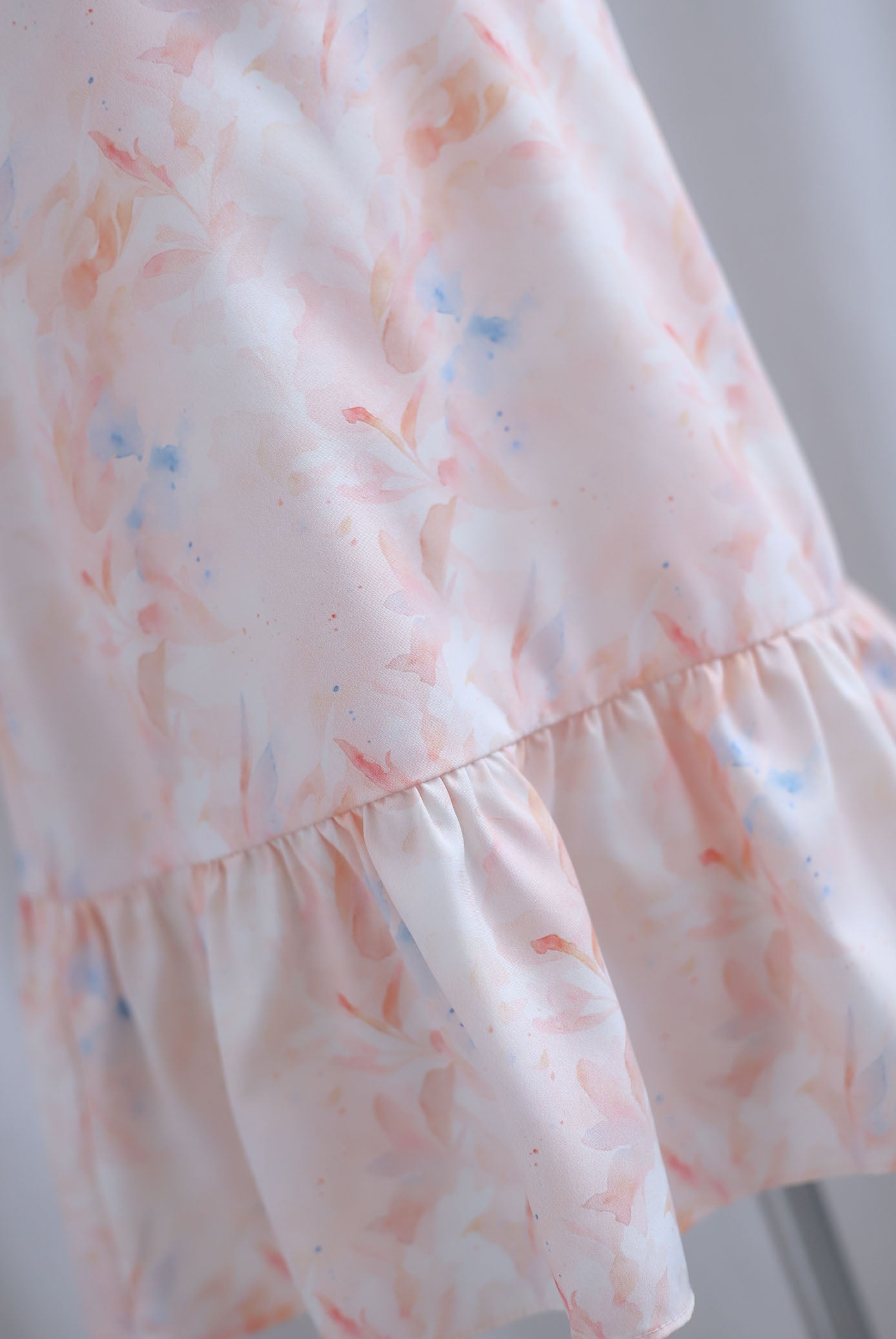 *Kids* TDC Sora Drop Hem Girl Dress In Orange Pale