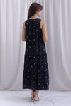 Kiki Star Embro Tier Maxi Dress In Black