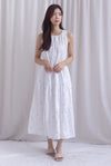 Kiki Star Embro Tier Maxi Dress In White