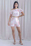 Larisa Porcelain Rose Shorts In Pink