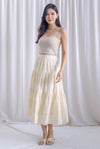 Legacy Eyelet Tiered Skirt In Cream