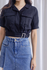 Maven Crop Jacket In Black