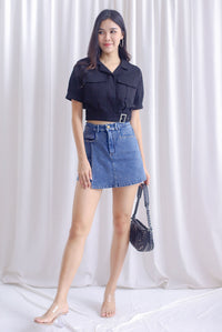 Maven Crop Jacket In Black