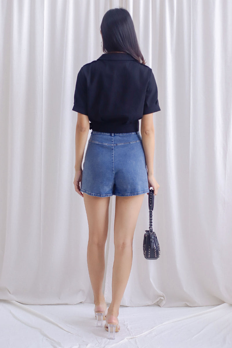 Maven Crop Jacket In Black