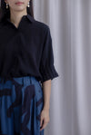 Memphis Printed Wide Culottes In Teal Black