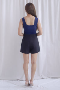 Mich Neatly Pleated Skorts In Black