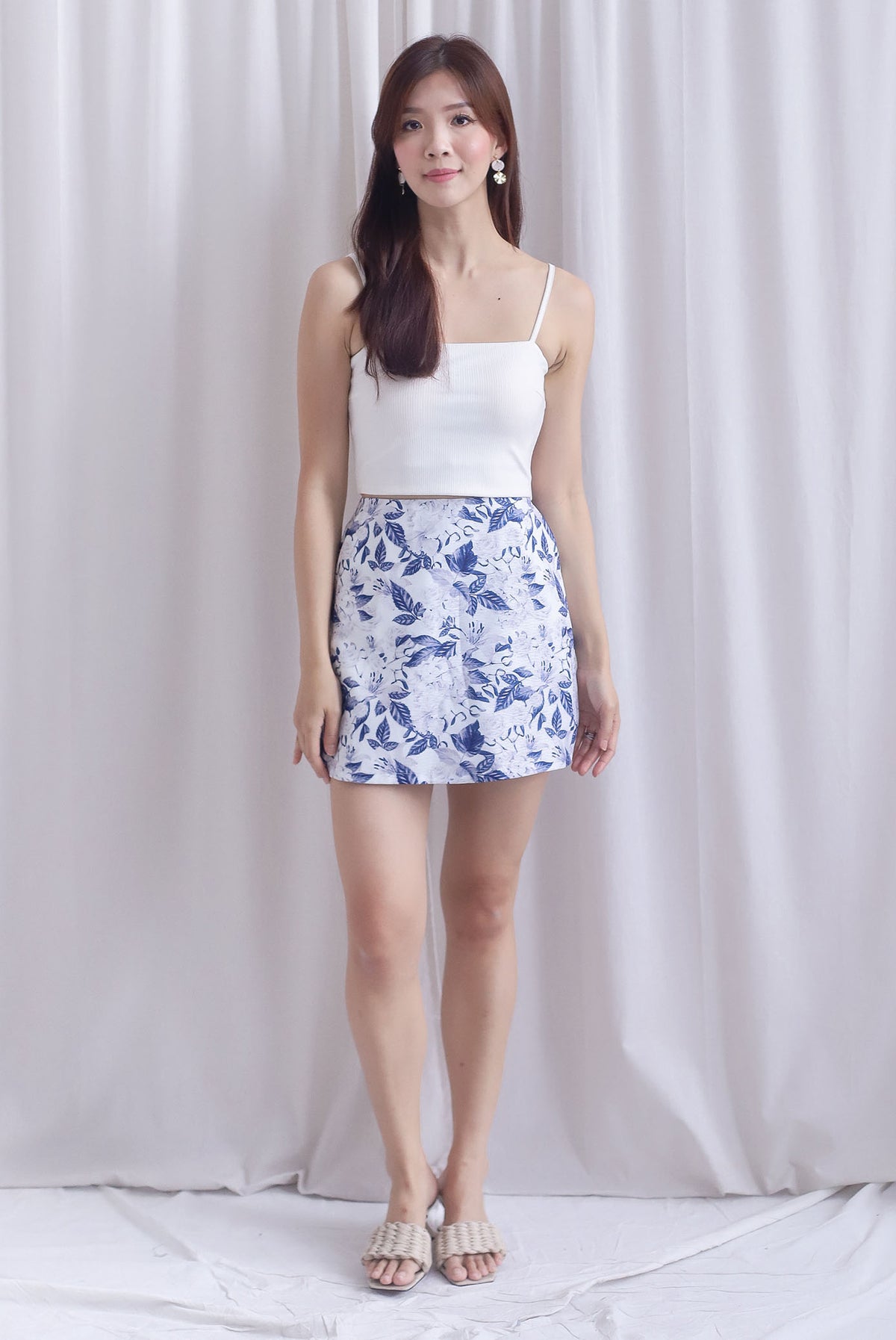 Mirra Flap Pockets Skorts In Blue