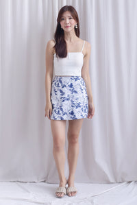 Mirra Flap Pockets Skorts In Blue