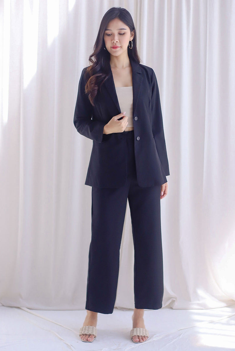 Mishka Oversized Button Blazer In Black