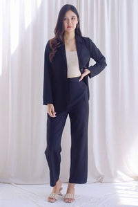 Mishka Oversized Button Blazer In Black
