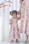 *KIDS* TDC Basha Smocked Ruffle Dress In Pink Porcelain