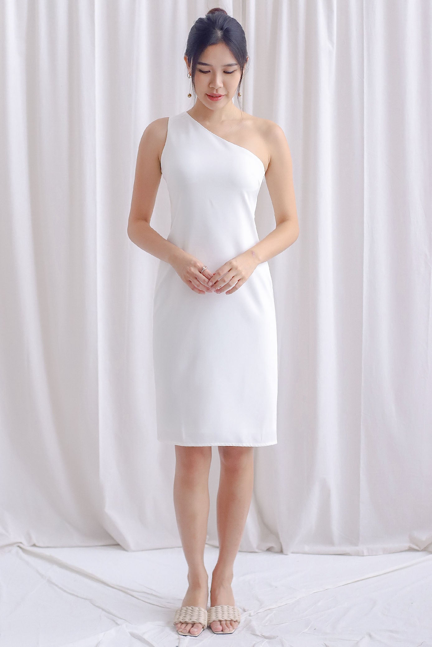 short white toga dress Love Odyssey Toga Dress (White)