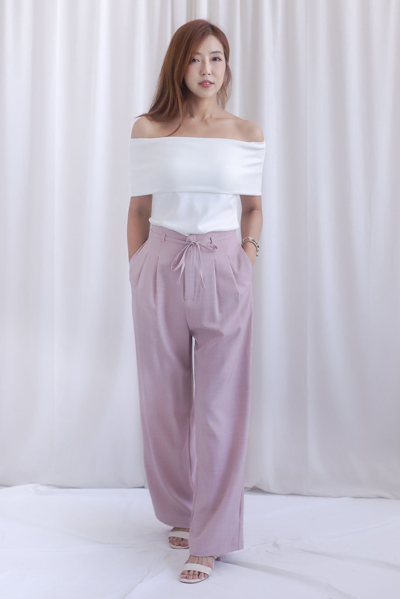 Sienna Off Shoulder Top In White