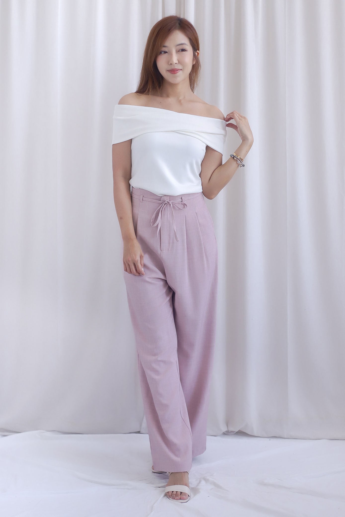 Sienna Off Shoulder Top In White