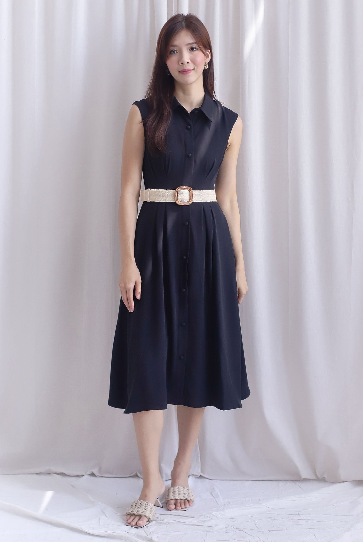 ワンピース S logo belt dress black 0ff598f5aa3b453c9036a1aa3801.jpg