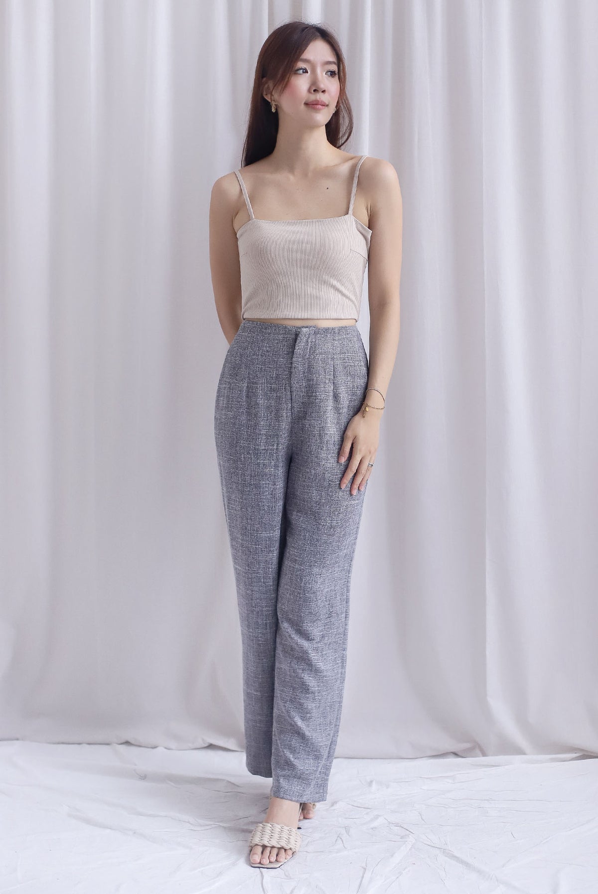 Steffi Tweed Pants In Black