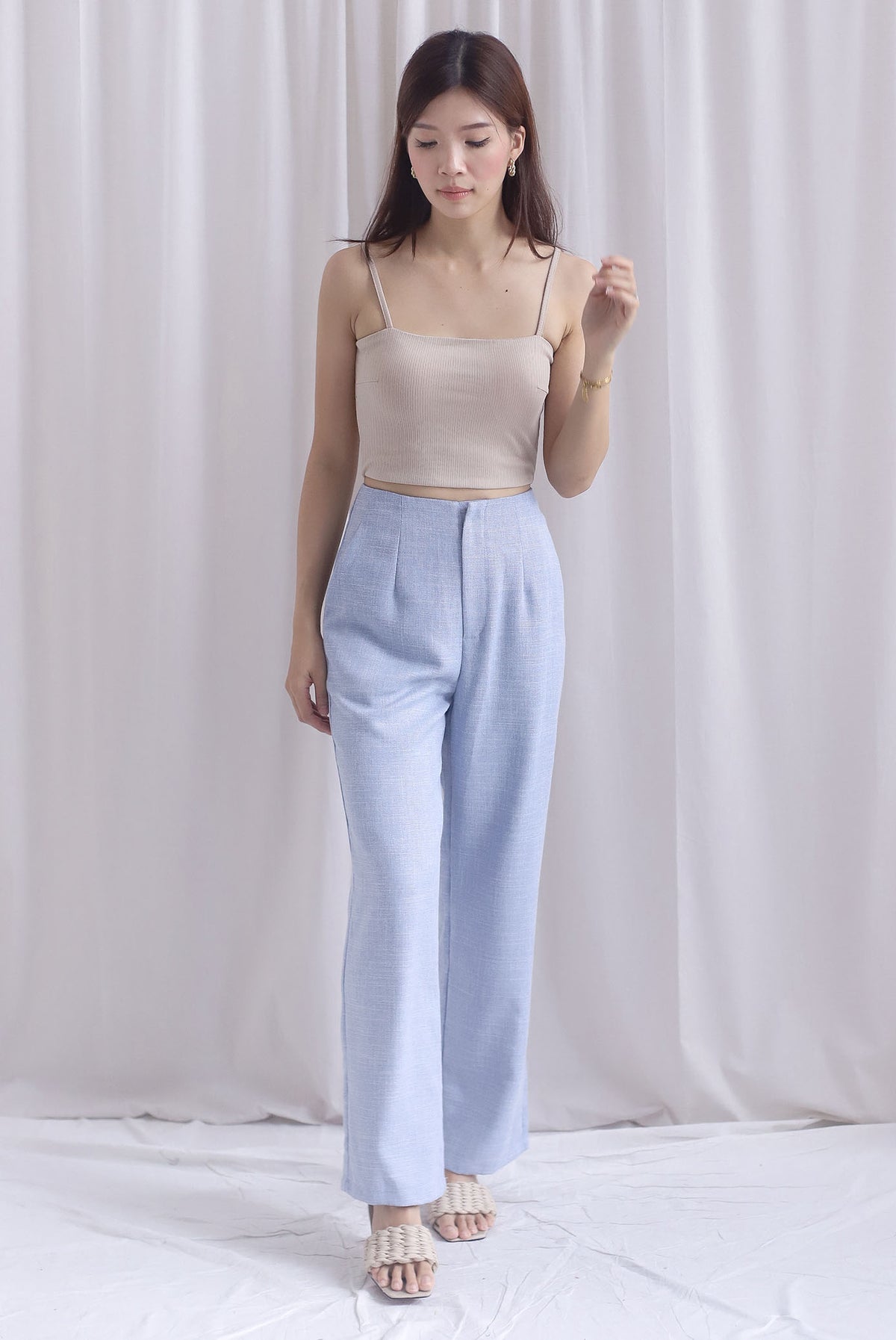 Steffi Tweed Pants In Blue