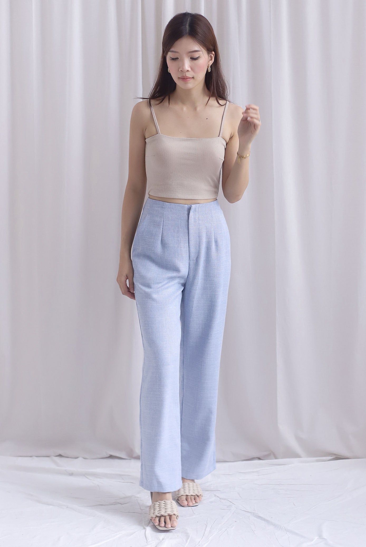 Steffi Tweed Pants In Blue