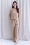 Steffi Tweed Pants In Ecru
