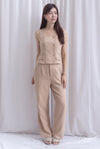 Steffi Tweed Pants In Ecru