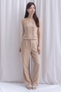 Steffi Tweed Pants In Ecru