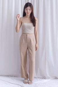 Steffi Tweed Pants In Ecru