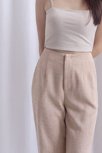 Steffi Tweed Pants In Ecru