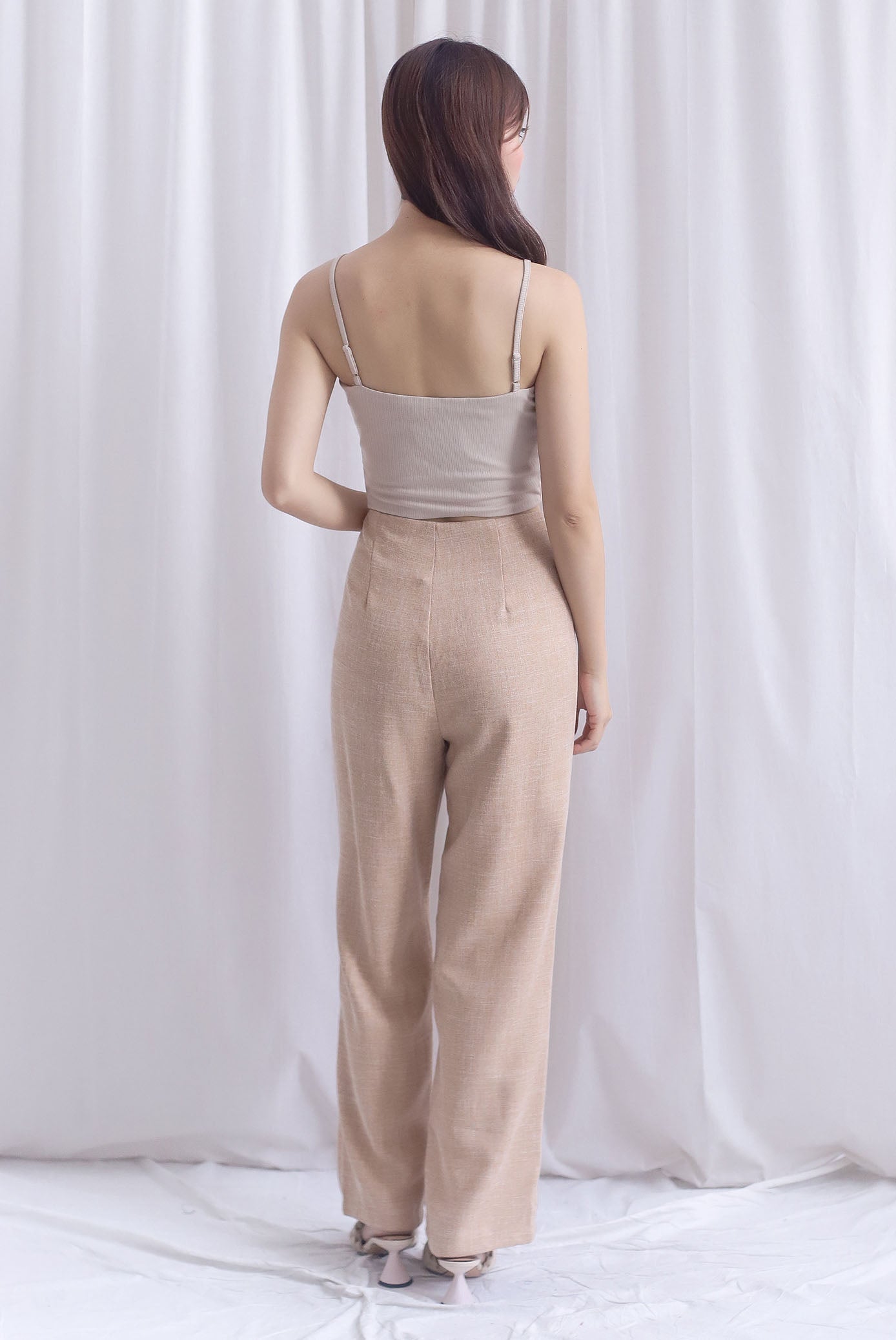 Steffi Tweed Pants In Ecru