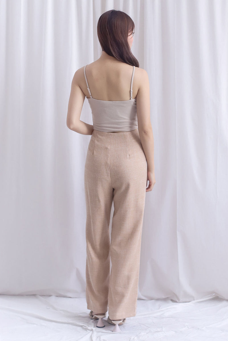 Steffi Tweed Pants In Ecru