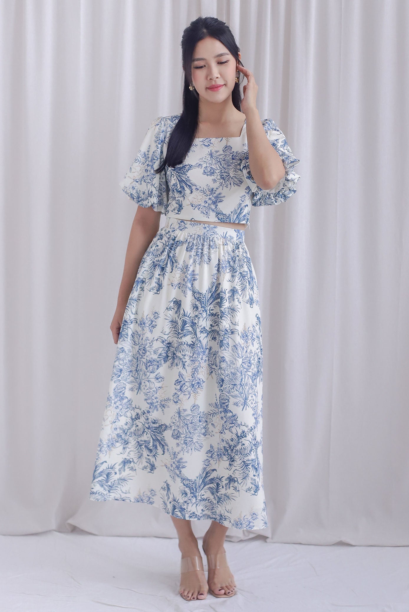 TDC Eden Chinoiserie Maxi Skirt