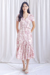 *Restocked* TDC Geovana Slit Mermaid Maxi Dress In Pink Porcelain