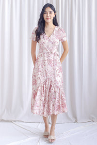 *Restocked* TDC Geovana Slit Mermaid Maxi Dress In Pink Porcelain