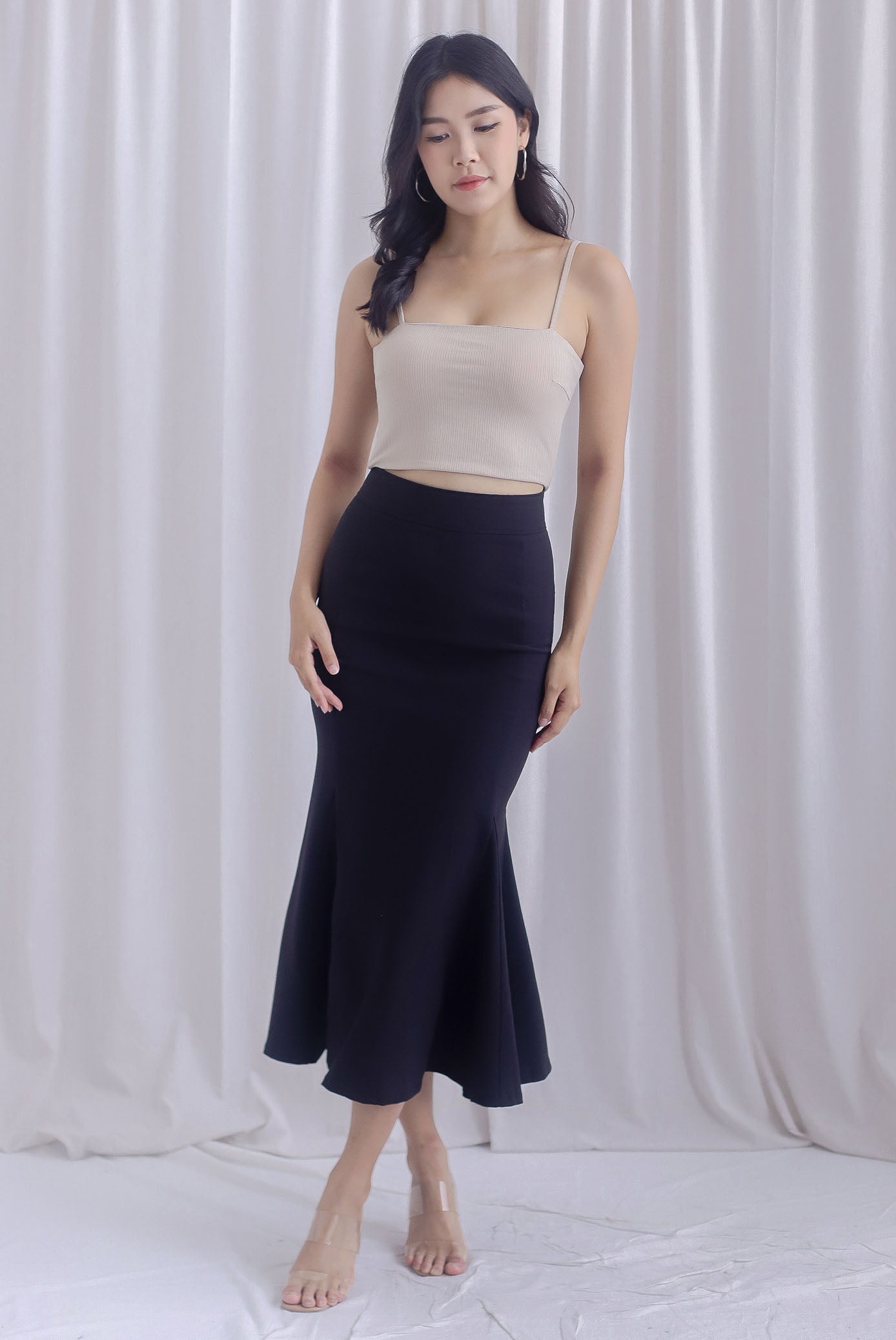 TDC Kynnedi Mermaid Skirt In Black – The Design Closets