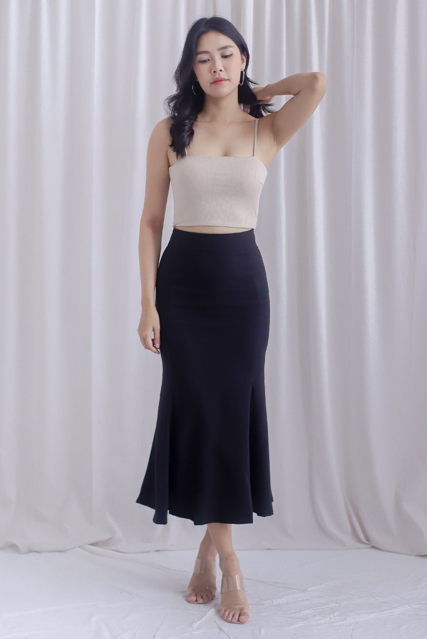 TDC Kynnedi Mermaid Skirt In Black – The Design Closets
