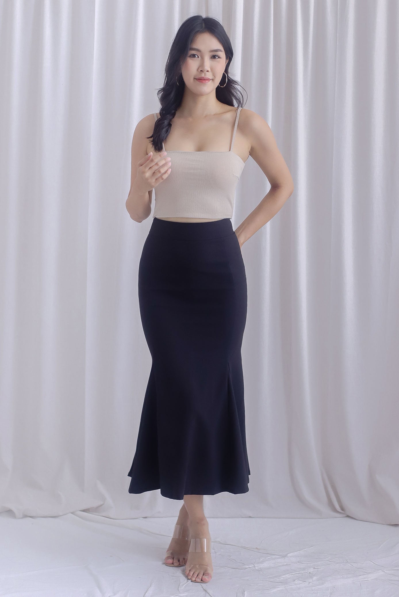 TDC Kynnedi Mermaid Skirt In Black – The Design Closets