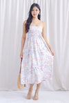 TDC Lyndsey Abstract Floral Spag Dress In Pastel