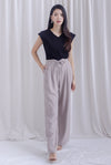 TDC Marlo Tux Waist Pants In Grey