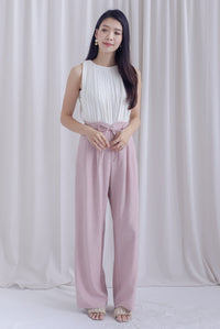 TDC Marlo Tux Waist Pants In Pink