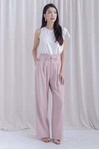 TDC Marlo Tux Waist Pants In Pink